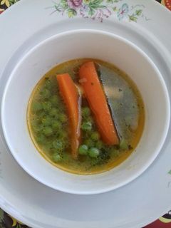 Zöldborsó leves recept fotója