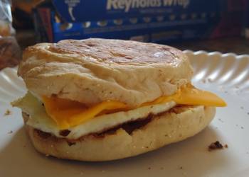 Easiest Way to Make Perfect Bacon egg and cheese sandwich