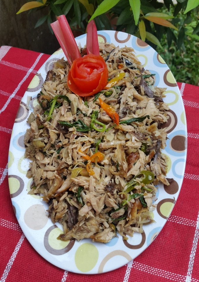 Foto resep Tongkol suir bunga kecombrang