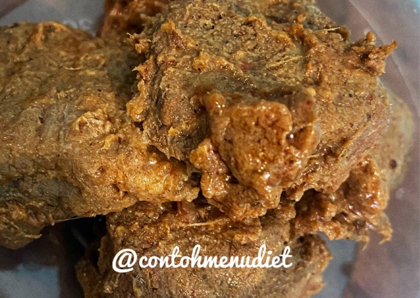 Rendang Sehat Tanpa Santan Slow Cooker diet aman kolesterol
