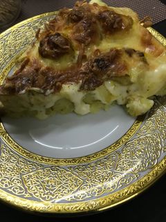 صورة لوصفة بطاطس مهروسة بقطع الدجاج 🥔🍗