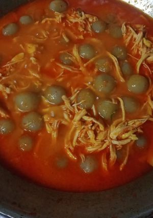 Foto resep 4.*cilok merecon ayam suwir*