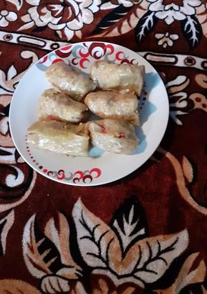 O poză a rețetei Sarmale de post cu păsat și cu ciuperci.