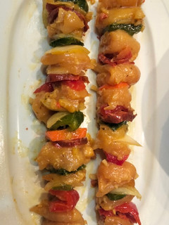 Una foto de Brochetas de Solomillos de Pollo
