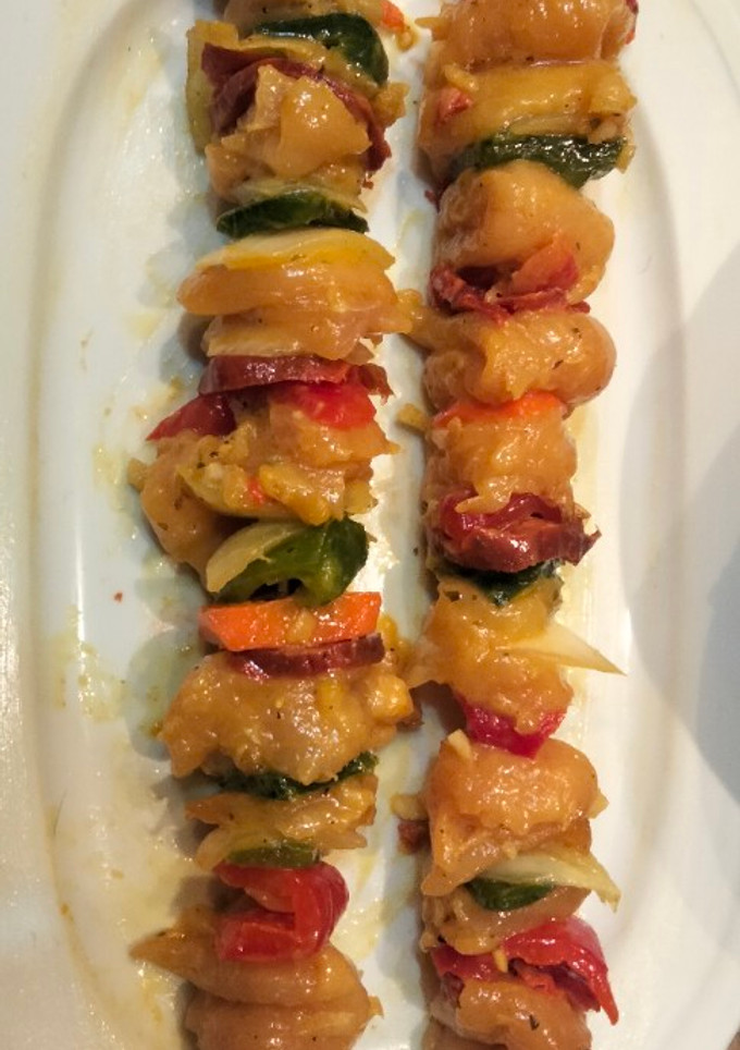 Una foto de Brochetas de Solomillos de Pollo