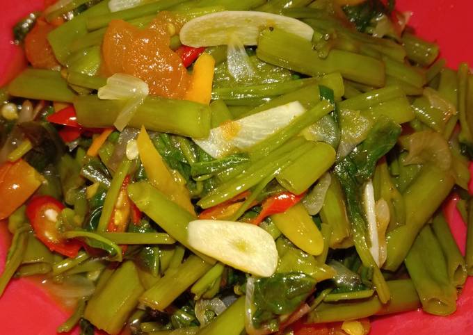 Tutorial Membuat Resep Tumis kangkung