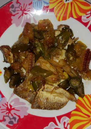 Foto resep Ikan asin cabe ijo