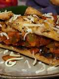 Tostada con Pisto (y pollo estilo Gyros)