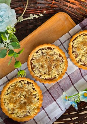 عکسی از دستور تارت هلو شنی مجلسی 🍑🥧