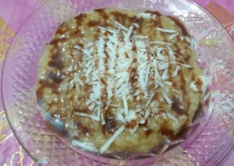 Resep Terbaru Bubur Beras Keju Cokelat Ala Warung