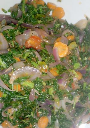A picture of Vegetable sauce.