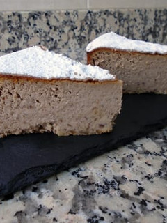 Una foto de Tarta de queso y castañas