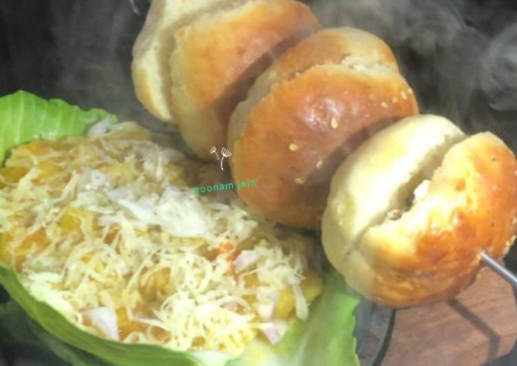 Guide to Make Sizzling cheesy pab bhaj in 30 Minutes for Family