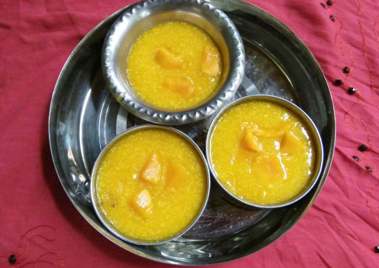 Simple Way to Make Ultimate Yoghurt Mango  Custard