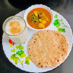 A picture of Rasawala Suva Bhaji -Bateta Curry |Dill leaves & Potato Curry.