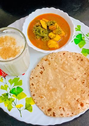 A picture of Rasawala Suva Bhaji -Bateta Curry |Dill leaves & Potato Curry.
