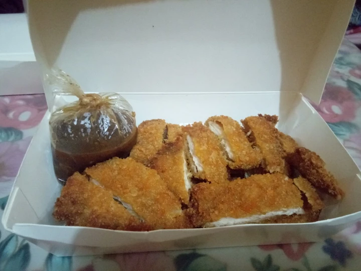 Cara Mudah Membikin Resep Chicken katsu wiht sauce teriyaki yang Sempurna Anti Ribet, Lezat