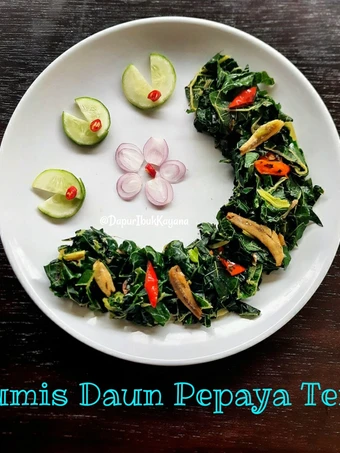 Langkah Gampang Membikin Resep 472. Tumis Daun Pepaya Teri yang Bisa Manjain Lidah Anti Ribet, Mantap