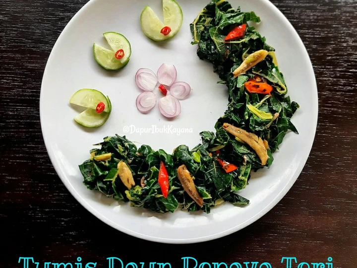 Langkah Gampang Membikin Resep 472. Tumis Daun Pepaya Teri yang Bisa Manjain Lidah Anti Ribet, Mantap