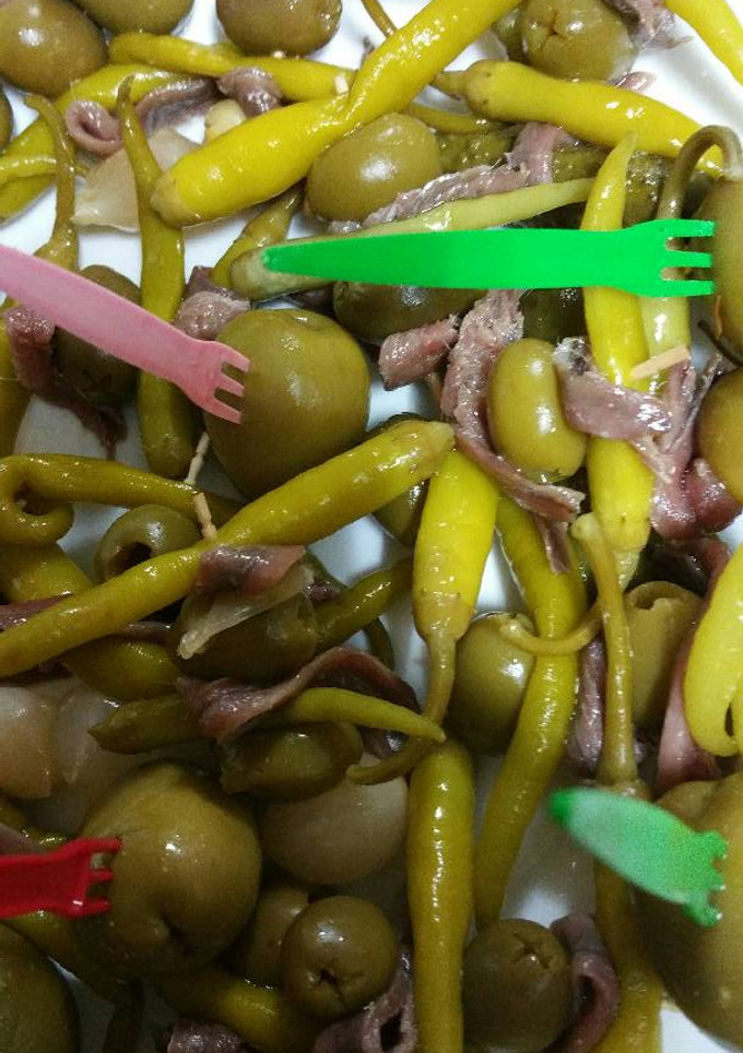 Una foto de Brochetillas de piparras