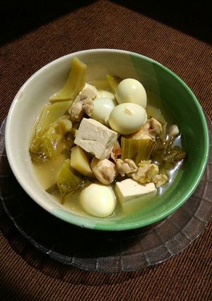 Foto resep Sup ayam sawi asin