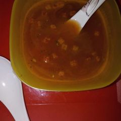 A picture of Carrot tomato soup.