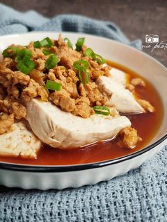 Foto resep Tahu Kukus Siram Ayam Cincang