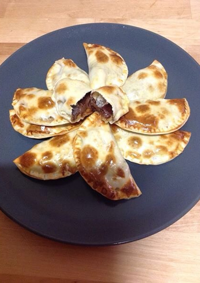 Una foto de Empanadillas de nutella y plátano