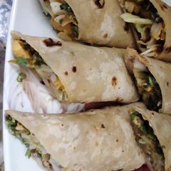 A picture of Chicken wraps.