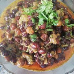 A picture of Black chana chatpata.