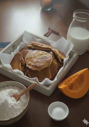 Una foto de Tortitas de calabaza sin azúcar