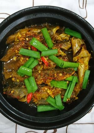 Hình của món Cá chốt kho nghệ.