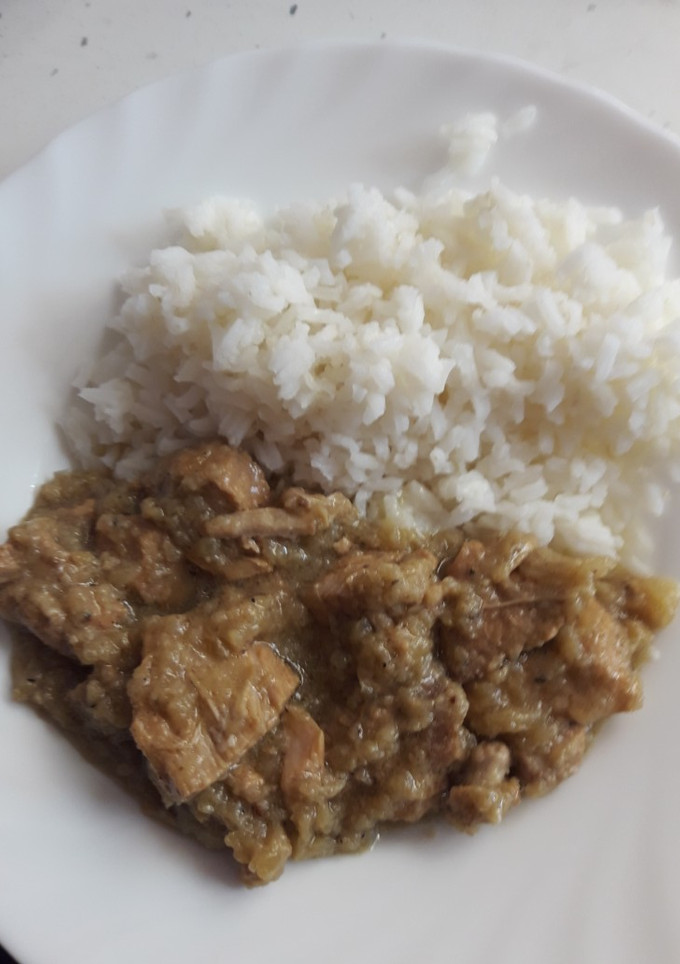 Una foto de Carne en cebollada
