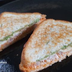 A picture of Veg mayo paneer sandwich.