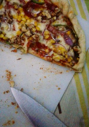 Una foto de Pizza esponjosa, no tradicional