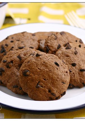 A picture of Chocolate Chip Cocoa Cookies.