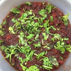 A picture of Carrot and beetroot Sabji.