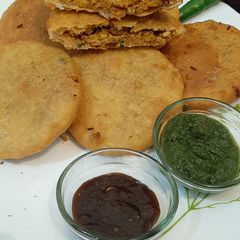 Rajasthani Moong Dal Kachori A picture of Rajasthani Moong Dal Kachori.