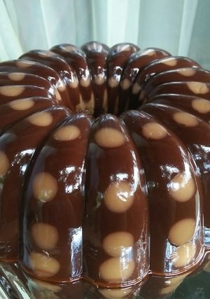 Foto resep Puding Polkadot