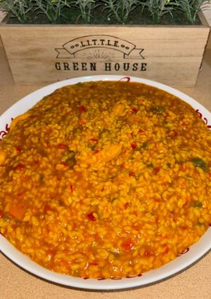 Una foto de Arroz con Sepia/Chocos