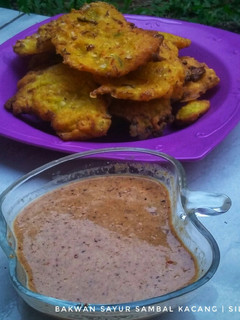 Foto resep Bakwan Sayur Dan Sambal Kacang