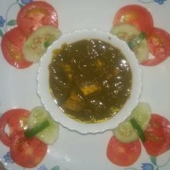 A picture of Palak Paneer.