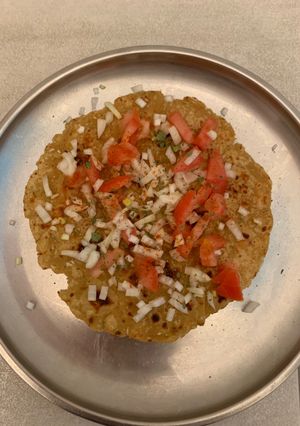 A picture of Leftover Chapati masala papad.