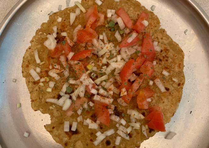 Leftover Chapati masala papad