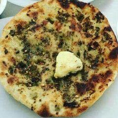 Methi naan A picture of Methi naan.