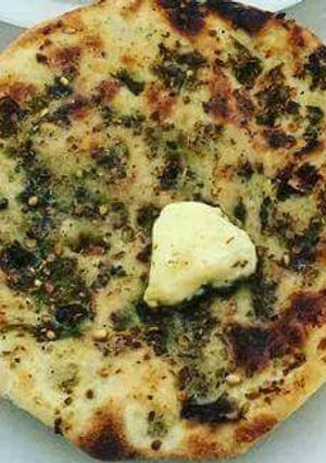 A picture of Methi naan.