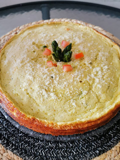 Una foto de Soufflé de Espárragos