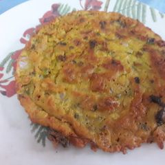 A picture of Besan ka crispy Cheela.