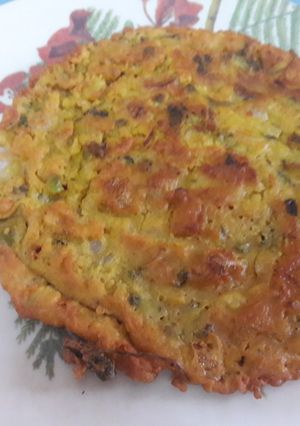 A picture of Besan ka crispy Cheela.
