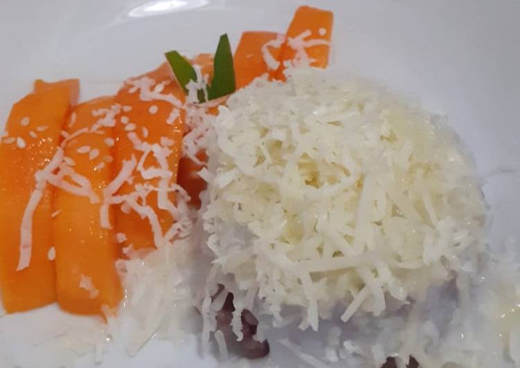 Cara bikin Manggo sticky rice  yang Lezat Sekali